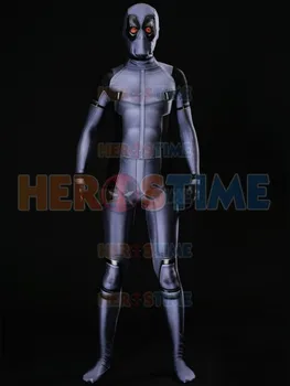 

X-Force Deadpool Costume Grey Deadpool Costume Superhero Cosplay Halloween Party Costume