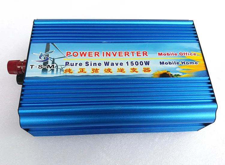 3000 Вт пик 1500 Чистая синусоида Инвертор 12V постоянного тока до 220V PV солнечный