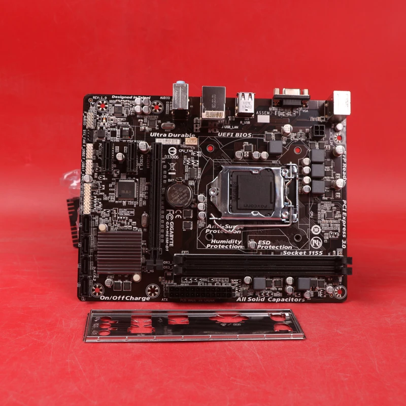 

Оригинальная материнская плата для Gigabyte GA-H61M-D1 LGA 1155 DDR3 H61M-D1 16GB I3 I5 I7 22/32nm H61 десктопная материнская плата