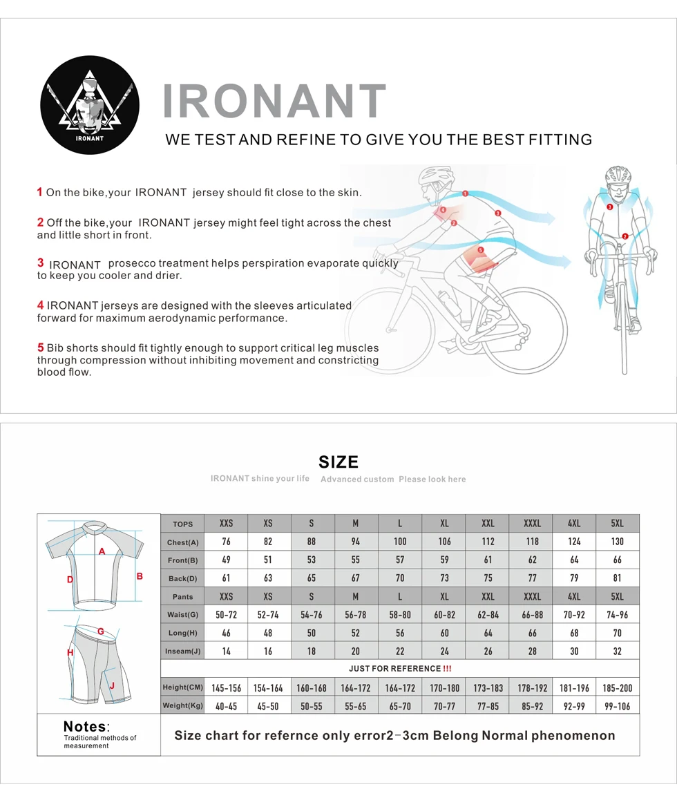 IRONANT велосипедная футболка с коротким рукавом, летняя одежда для велоспорта, одежда для велоспорта с v-образным вырезом, велосипедная рубашка черного и зеленого цвета