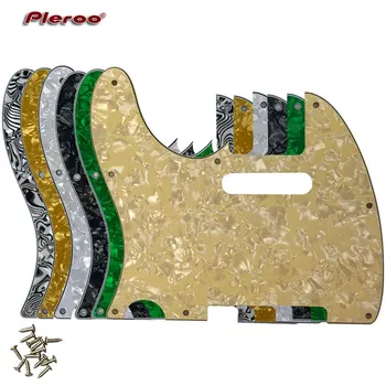 Pleroo Guitar Parts - For US Left Handed Standard 8 Screw Holes 62 Year Tele Telecaster Guitar Pickguard Scratch Plate newest arrival china oem satin cherry finish lpj electric guitar left handed guitar custom available