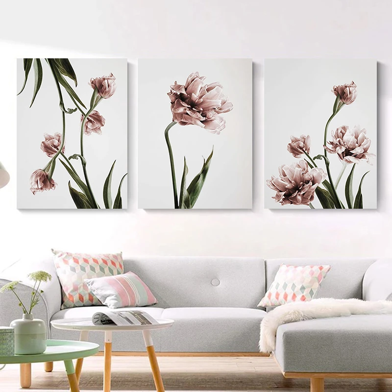 Flowers Canvas Art Painting Poster Living Room Picture Wall Decor