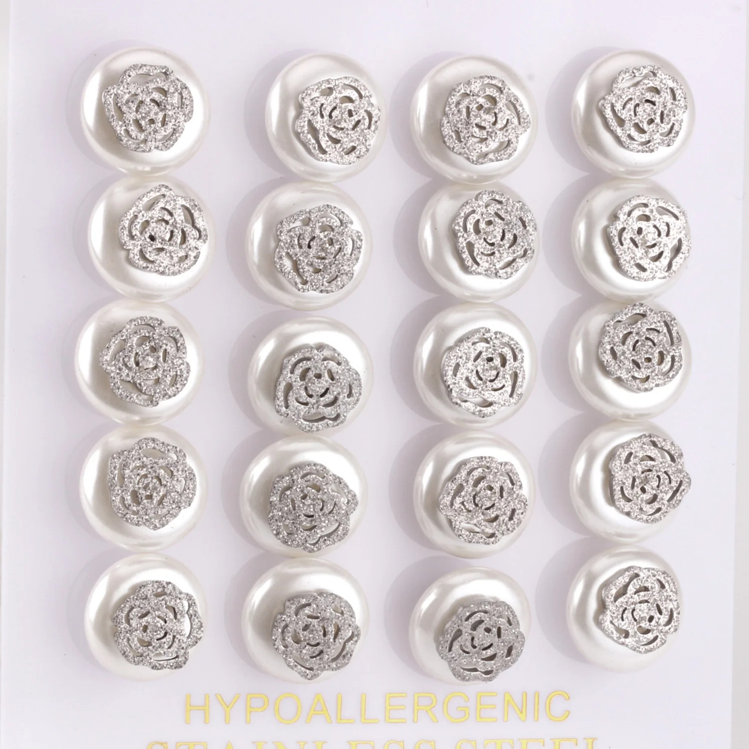 Роскошные новые милые серьги-гвоздики с кристаллами в виде цветка, серьги с искусственным жемчугом