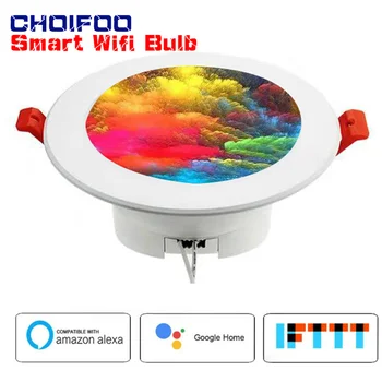 

Colorful WiFi Control Full Function LED Smart Down Light RGBW Round Recessed Spot Light with Google Home Assistant Alexa