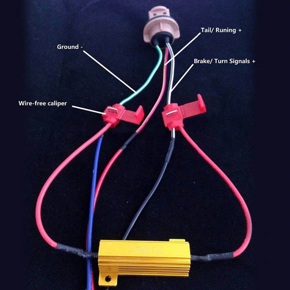 2 шт. 50 Вт 6ohm нагрузки резисторы предотвратить или исправить светодиодный LED лампочка указателя поворота Hyper Flash быстро Blink или код ошибки на приборной панели