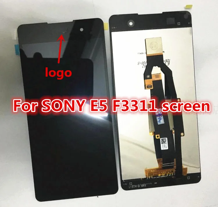 100% Оригинал Новый Для Sony Xperia E5 F3311 F3313 ЖК-Дисплей Ассамблею Сенсорный Экран Digitizer