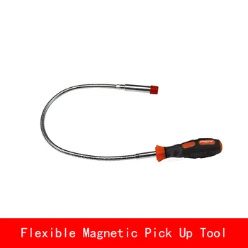 

New Flexible Magnetic Claw Pick Up Tool Plastic Handle Magnet Long Reach Spring Grip 600mm