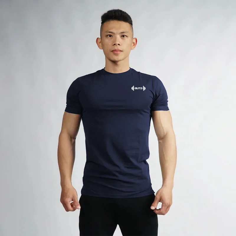 

Streetwear fashion men's T-shirt 2019 summer men's casual shirt jogger gyms short-sleeved sportswear brand men's T-shirt