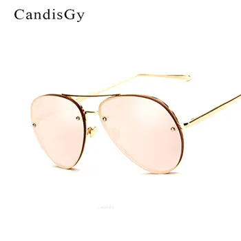 

Rose Gold Classic Aviation Women Brand Designer Sunglasses Mirror Style Fashion Glasses Vintage Pilot Lady Sun Glasses Summer