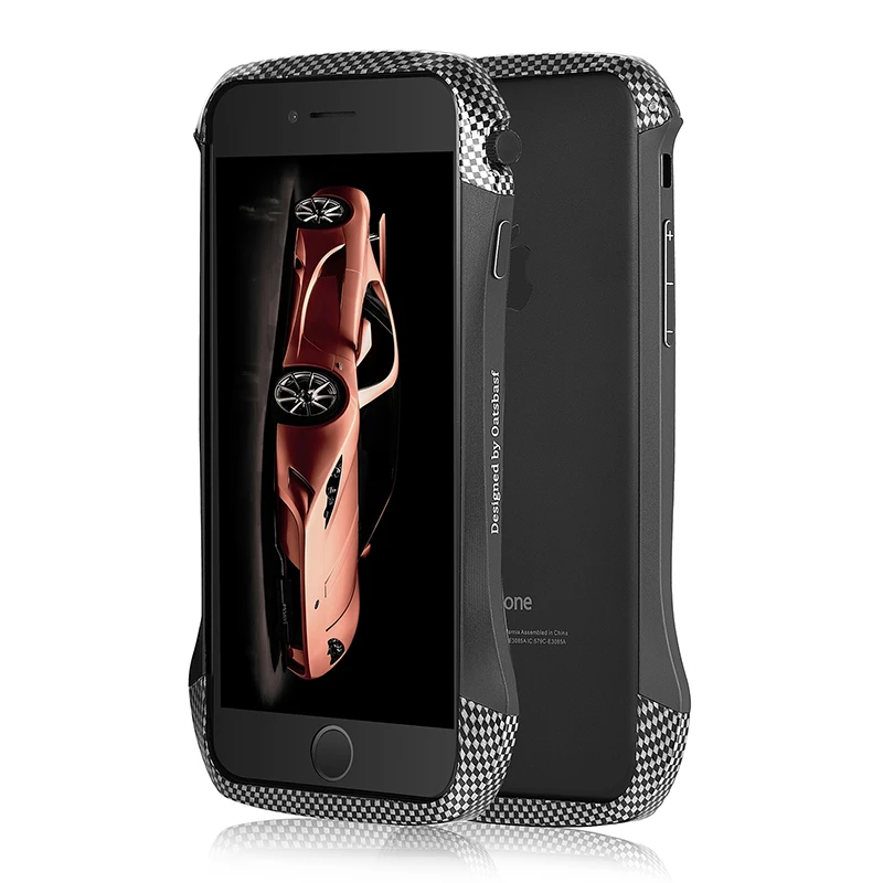 bilder für Oatsbasf Aviation Aluminiumstoßdämpfer Für iPhone 7 4,7 "fall Prismatische Form Rahmen Metallknopf-abdeckung für iPhone7 Plus Carbon Fibre bilder für Oatsbasf Aviation Aluminiumstoßdämpfer Für iPhone 7 4,7 "fall Prismatische Form Rahmen Metallknopf-abdeckung für iPhone7 Plus Carbon Fibre