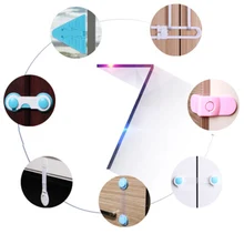 5 Pcs/Lot Baby Safety Locks Plastic Drawer Door Cabinet Cupboard Safety Locks Protection from Children Baby Safety Care Product 1 pcs comfortable cows drawer small infants two colors high quality baby toilet for young children as baby care