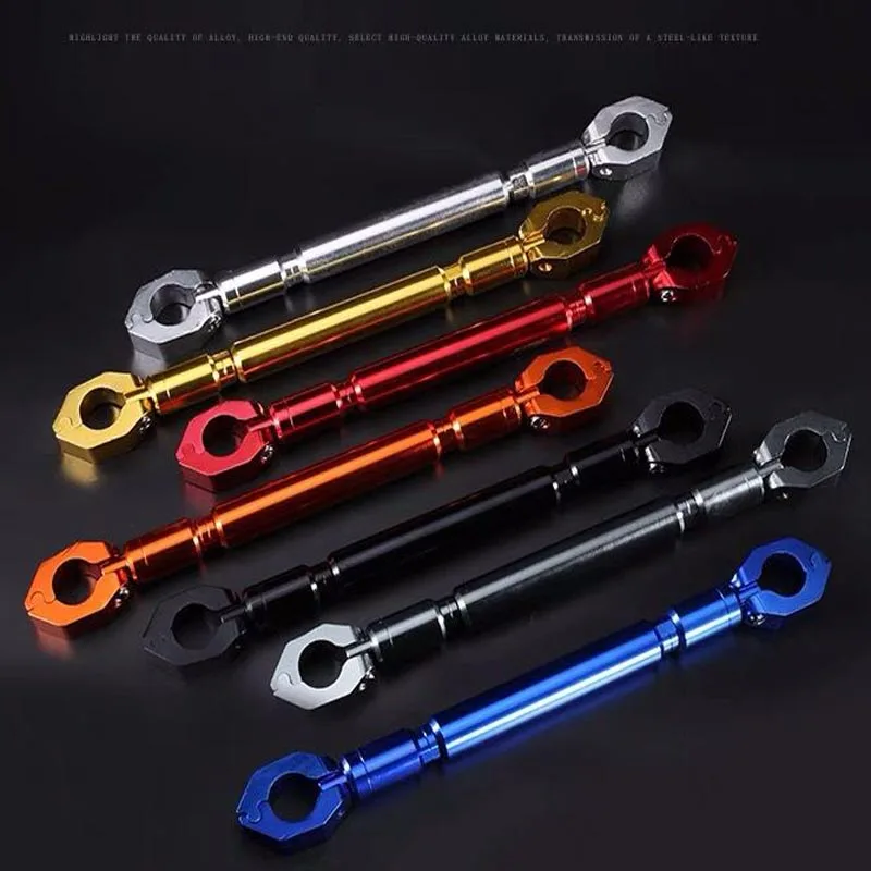 

New Universal CNC Aluminum Adjustable Extensible Motorcycle 7/8" 22mm Handlebar Cross Bar Steering Wheel Strengthen Balance Bar