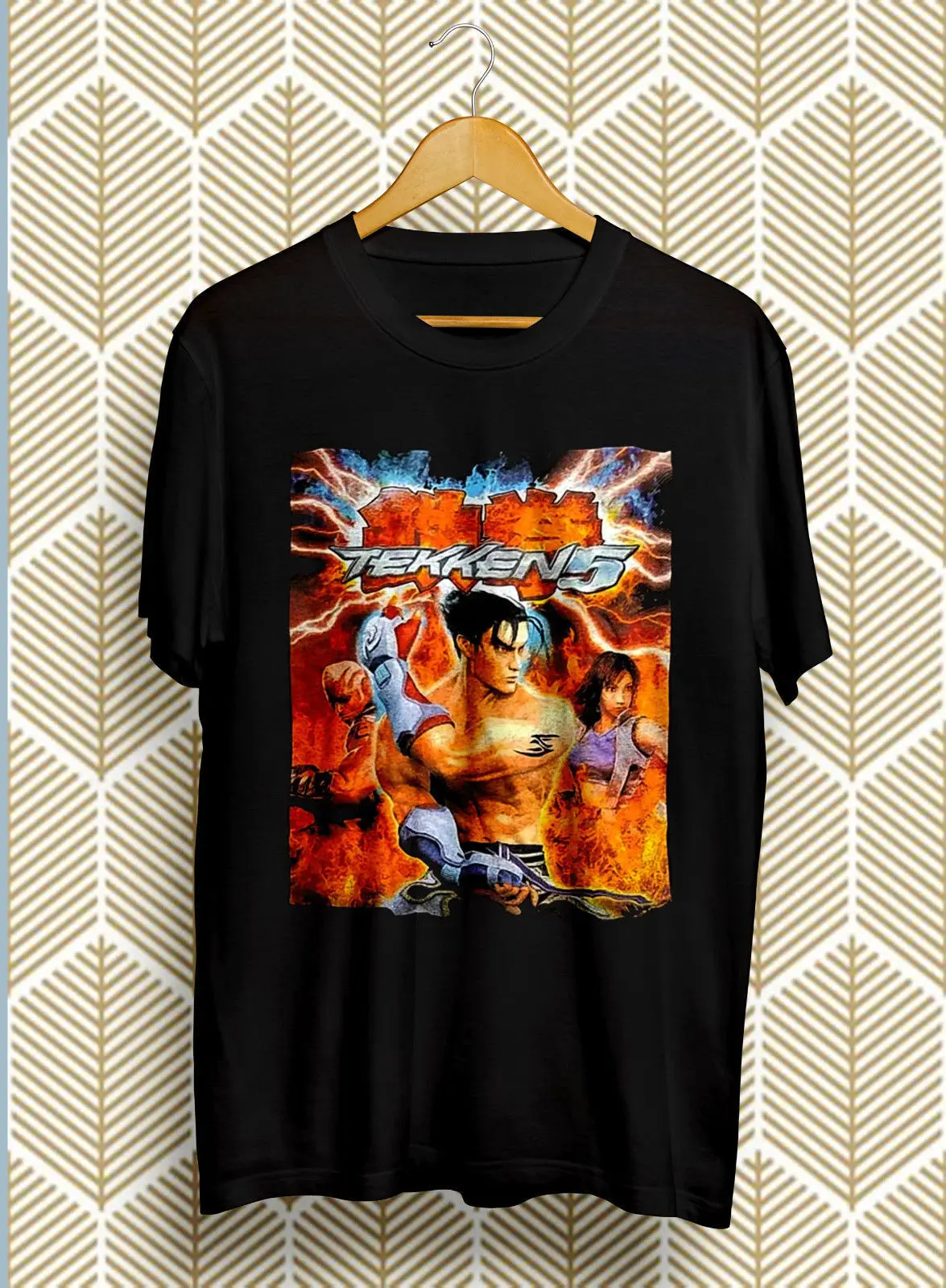 NEW VINTAGE NEW NAMCO PS2 TEKKEN 5 VIDEO GAME T SHIRT GILDAN TOP