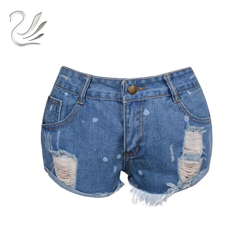 2018 Fashion Ripped Hole Shorts jeans woman Short jeans