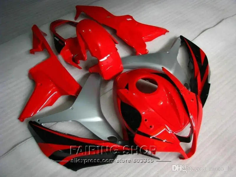 Набор обтекателей из АБС пластика для Honda CBR600RR 07 08 красный серебристый CBR 600rr 2007 2008