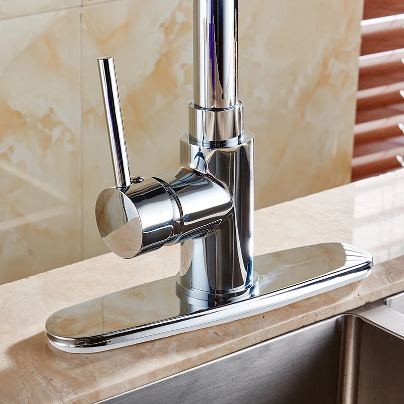 Brush-Nickel-Black-Chrome-Finish-8-Bathroom-Kitchen-Sink-Faucet-Hole-Cover-Deck-Plate-Escutcheon-Free (2)