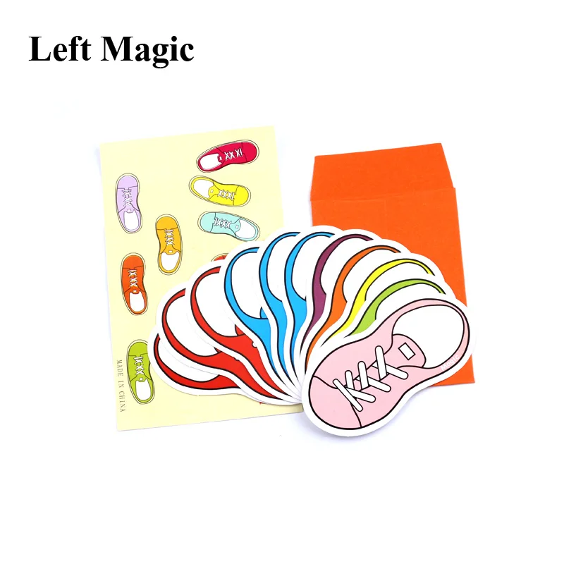 

Magic prediction shoes prophecy shoes Magic Tricks Accessories illusion close up street magie E3094