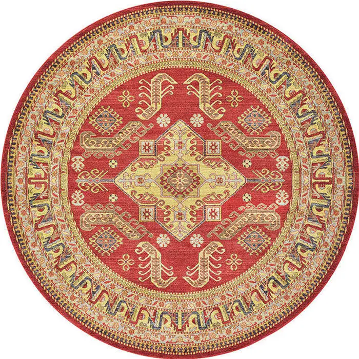 Персидский стиль, круглые ковры для гостиной, спальни, коврики и ковры, классические коврики в цветочек, декор для пола, для кабинета, коврик для журнального столика - Цвет: 13