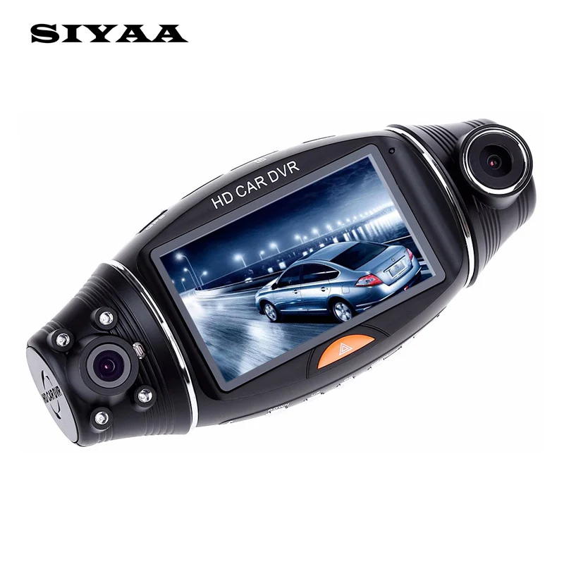 SIYAA R310 автомобиля Камера DVR Регистраторы 2 7 дюймов 1080 P HD 1 двойной объектив заднего