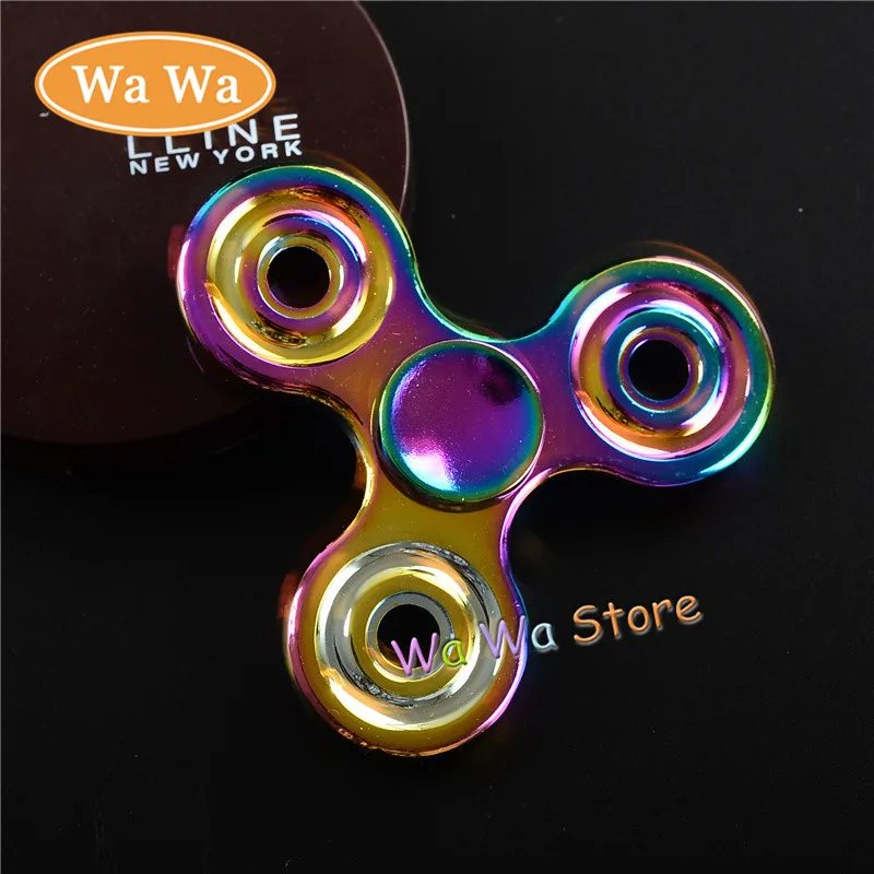 

Tri Fidget Hand Spinner Triangle Torqbar Alloy Puzzle Finger Toy EDC Focus Fidget Spinner HP5 latest modeling