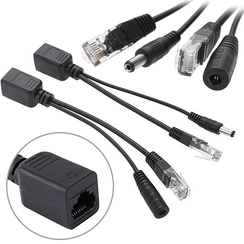Новый кабель адаптер POE RJ45 комплект разветвителей для инжектора экранированная
