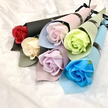 

30Pcs Scented Bath Soap Rose Soap Flower Petal with Gift Box For Wedding Valentines Day Mothers Day Teacher's Day Gift Flowers