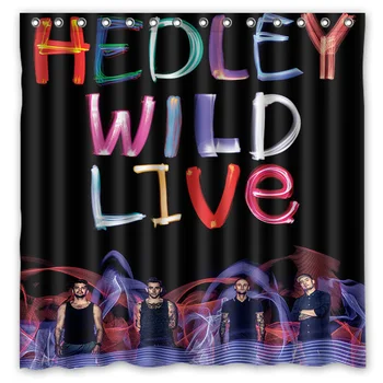 

[180*180cm]Custom Hedley Polyester Bathroom Shower Curtain Waterproof Fabric Bath Decorative Curtain with Hooks