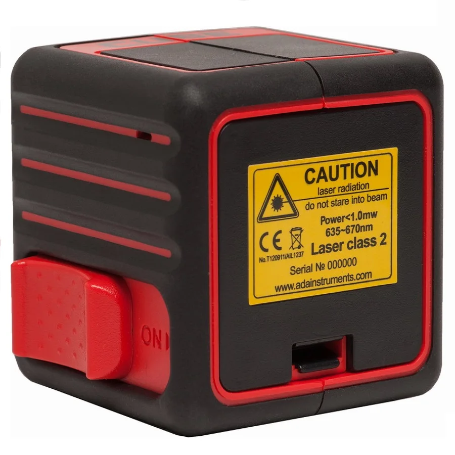 Лазерный уровень автоматический ADA Cube Professional Edition (рабочий диапазон 0-20 м, точность 0,2 мм/м, длина волны 635 нм, проекция лазера 2 линии, класс защиты IP54, в комплекте штатив и чехол)