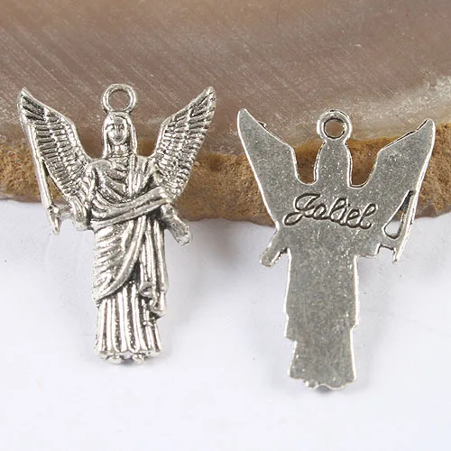 

50PCS tibetan silver archangel charms h3388