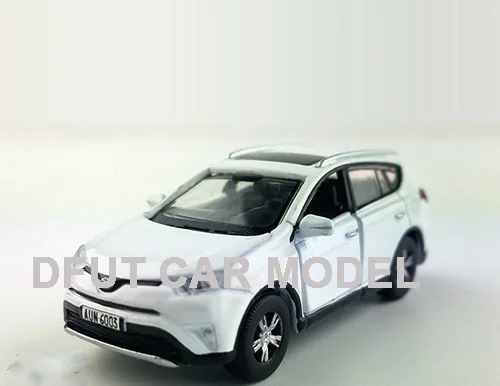 Цвет 1: 64 масштаб RAV4 литая модель автомобиля SUV Игрушки для коллекции подарков - Цвет: 1