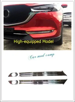 

For Mazda CX-5 CX5 2nd Gen 2017 2018 ABS Chrome Front Fog Light Fog Lamp Cover Trim Car Styling