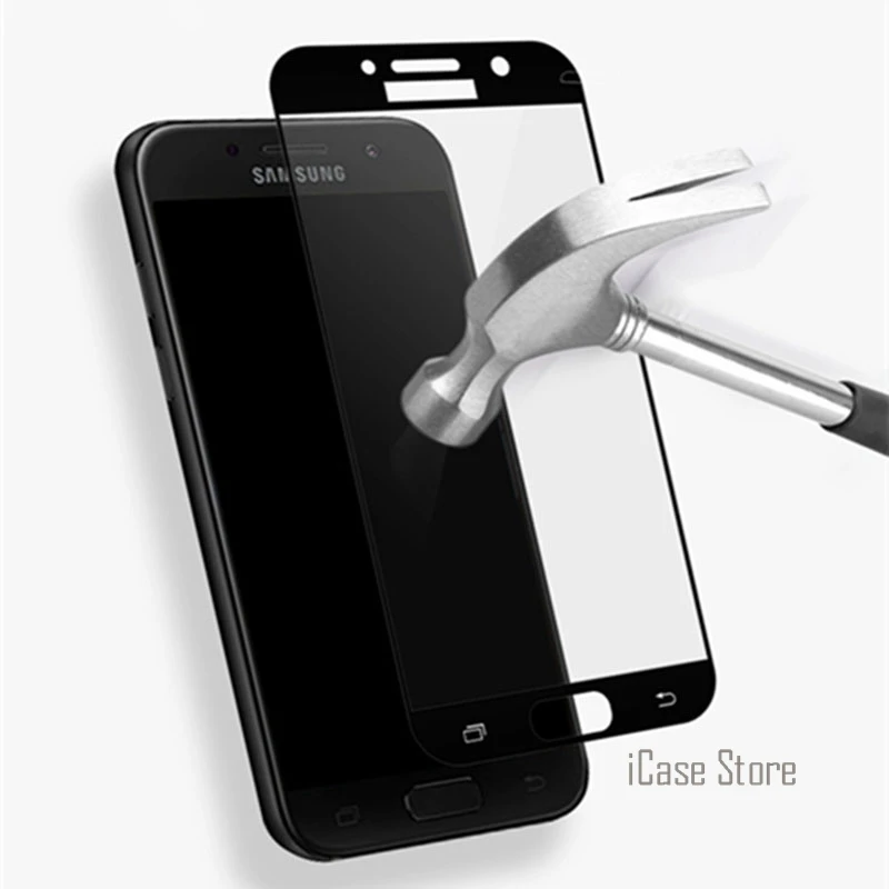

9H Full Cover Tempered Glass For Samsung Galaxy S6 S7 J3 J5 J7 2016 A3 A5 2017 J5 J7 Prime Screen Protector Toughened Protective