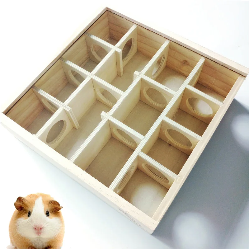 Bois Hamster labyrinthe jouet à mâcher accessoires Petit Animal pet