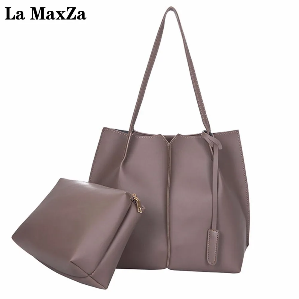 La MaxZa Luxury Brand Shoulder Bag Soft Leather Bags Ladies Tassel Tote