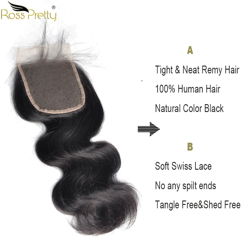 brazilian body wave lace closure ross pretty product
