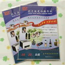 DIY хороший работу искусства(40 шт./лот) A4 Размер белый лазерный гидрографика бумаги