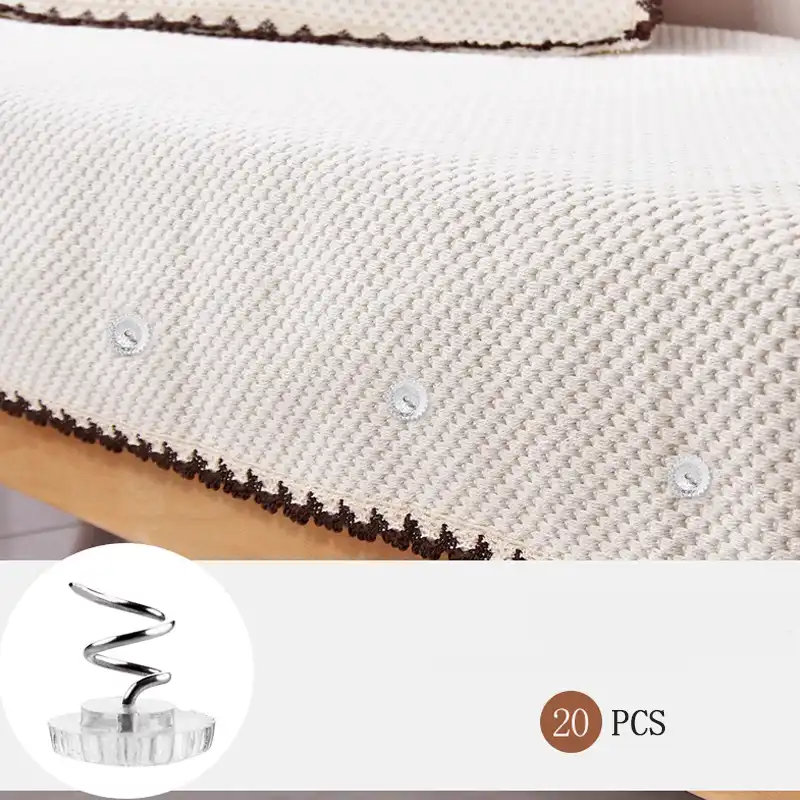 20pcs Clip Pins Sofa Rotates Fixes Twisted Nails Sofa Bed Sheets No slip Buckle