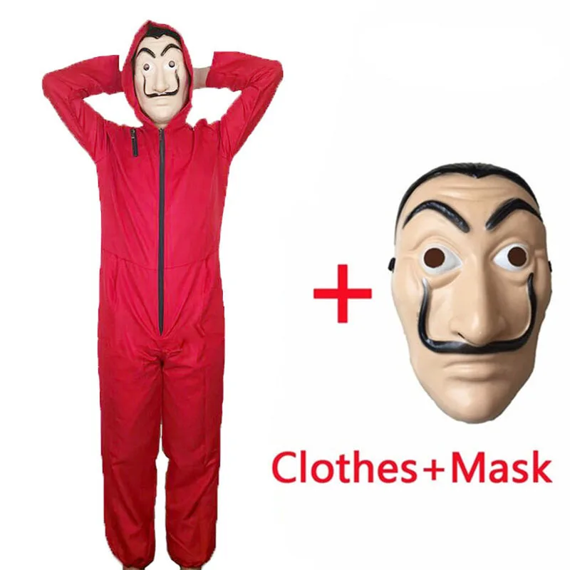 Сальвадор Дали La Casa De Papel и женских платьев чеонгсам косплей с маской для лица House