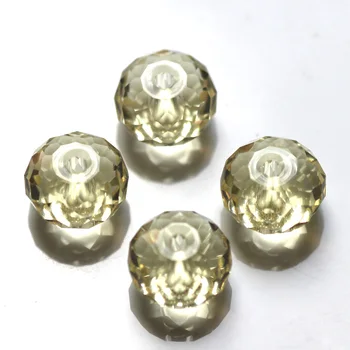

StreBelle Mixed Colors 6*8mm 100pcs Rondelle Austria faceted Crystal Glass Beads Loose Spacer Round Beads for Jewelry Making