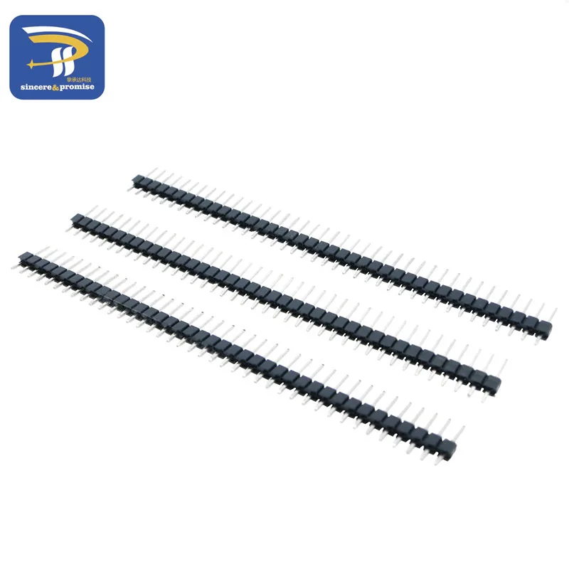 200 шт. 40 pin 1x40 однорядные Мужской 2.54 хрупкие штыревой разъем газа|strip 2.54|pin headerstrip