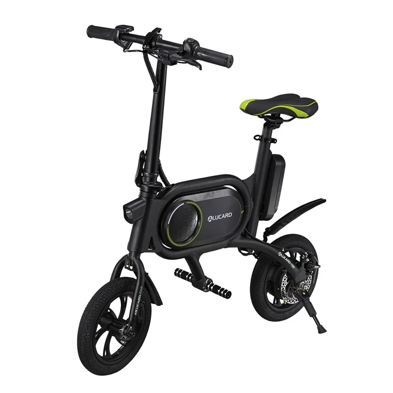  Electric bicycle foldable dual disc brake 12 inch mini portable adult electric car