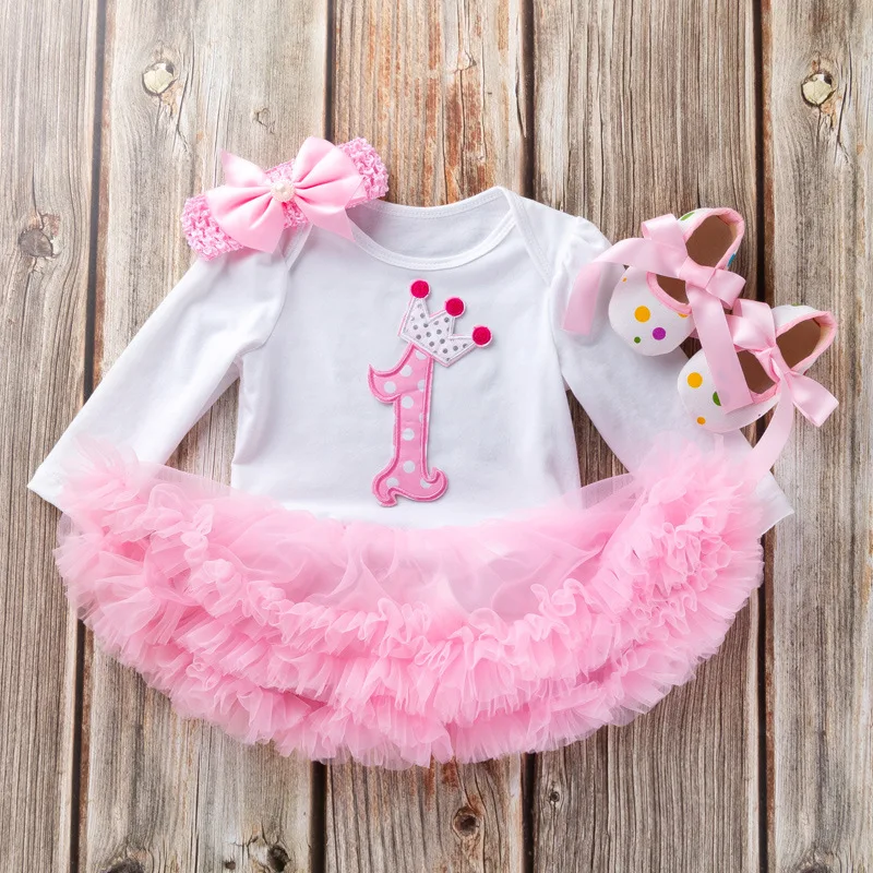Комплект одежды из 3 предметов для маленьких девочек, леопардовое платье-пачка с длинными рукавами и изображением кекса и Минни, Jumpersuit Bebe, костюмы для вечеринки в честь Дня Рождения, Vestido