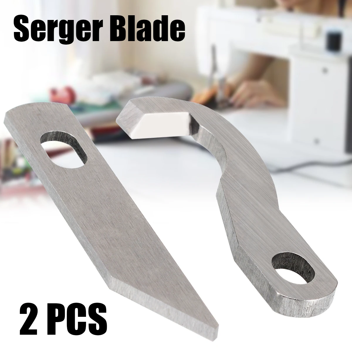 2pc Durable Overlock Upper & Lower Blade Cutter For Brother 929D 1034D XB0563001 X77683001 Serger Blade Sewing Tools