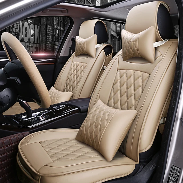 Leather Car Seat Covers For Toyota Corolla Camry Rav4 Auris Prius Leather Car Seat Covers For Toyota Corolla Camry Rav4 Auris Prius Yalis Avensis Runner Styling