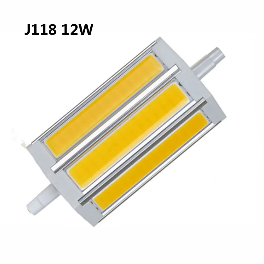 R7S COB лампы R7S светодиодные фонари, j78mm J118 j189 лампы освещения заменить галогенные прожектора AC85-265V