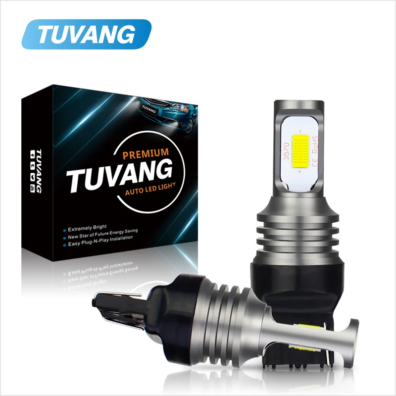 2x Super Bright T20 7440 W21W Car LED Bulbs Parking Reverse Tail Light Auto font b