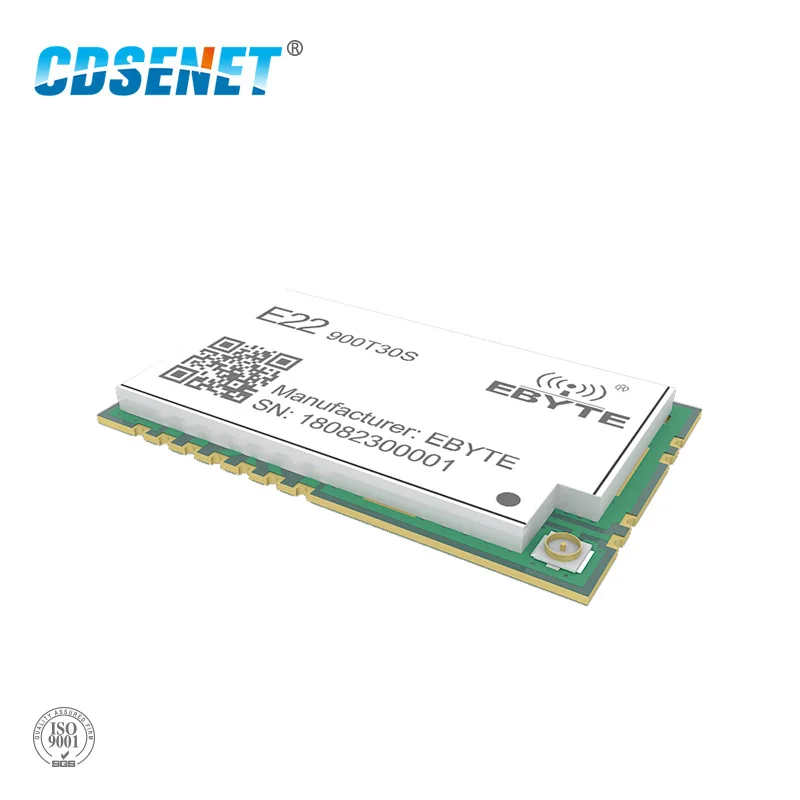 SX1262 LoRa 868MHz 915MHz 30dBm SMD беспроводной приемопередатчик E22-900T30S IPEX отверстие для штампа 1W дальние расстояния TCXO передатчик приемник