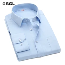 Мужская рубашка с длинным рукавом, тонкая брендовая мужская рубашка, дизайнерский шарф из высококачественной саржи, однотонная мужская одежда, подходят классические деловые рубашки