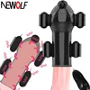 Sex Toys for Men Rechargeable Penis Trainer Massager with 5 Vibrators Male Masturbator Delay Lasting Glans  Men's Glans  Q102 1