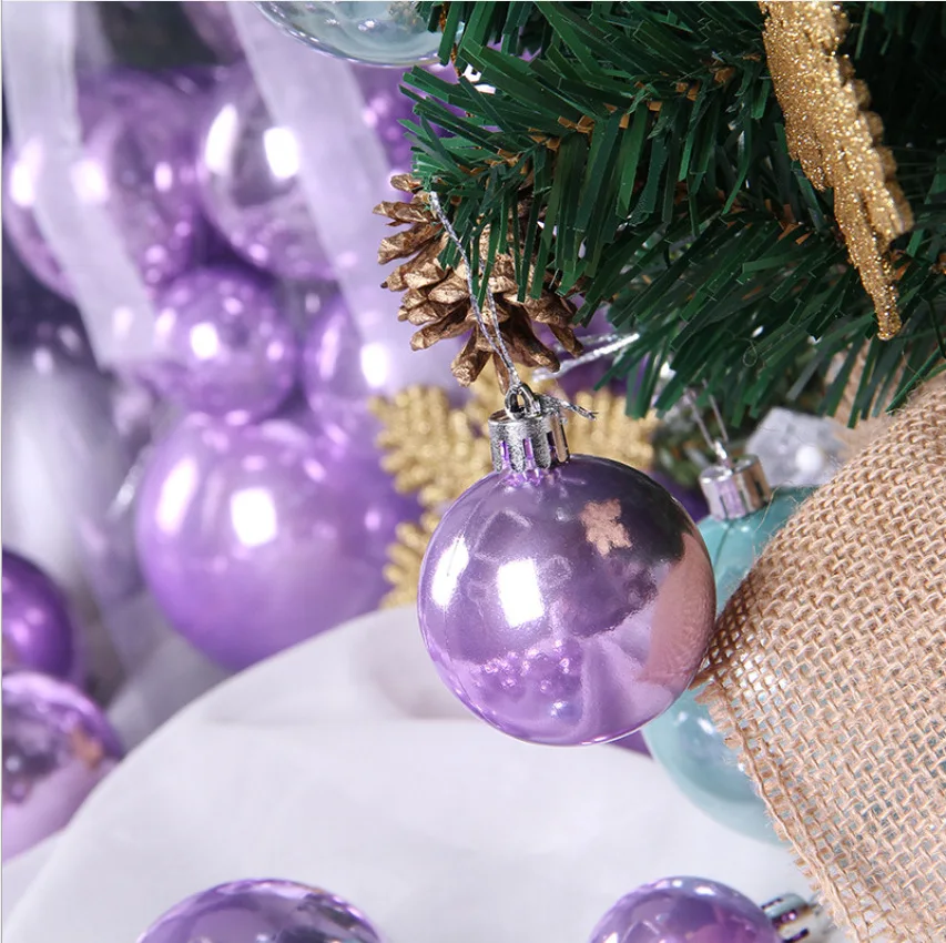 37 piezas oro rosa perla bola de Navidad para Navidad cumpleaños decoración de la boda del árbol de navidad | adornos de bolas Decoración
